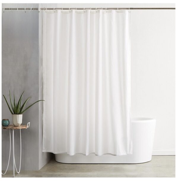 Αδιάβροχη Κουρτίνα Μπάνιου 180x200 σε λευκό