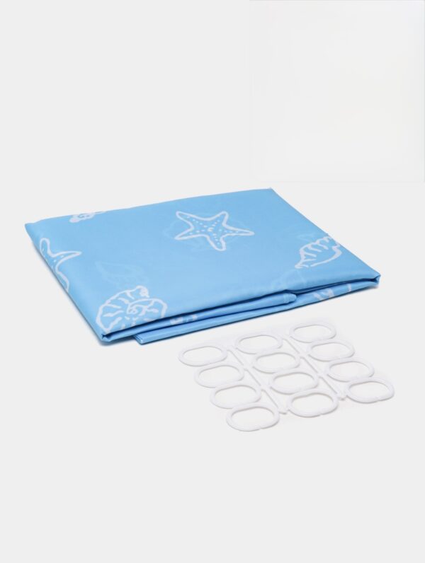 Κουρτίνα Μπάνιου Asimakis Home – Αδιάβροχη, 100% Πολυεστέρας, με Κρίκους Τοποθέτησης (180x200 εκ.)