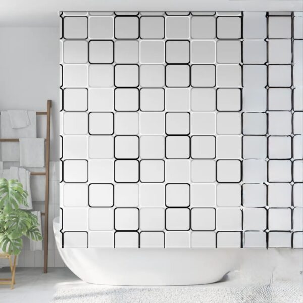 Κουρτίνα Μπάνιου 100% Πολυεστέρας με Κρίκους – Μοντέρνος Σχεδιασμός & Απόλυτη Προστασία