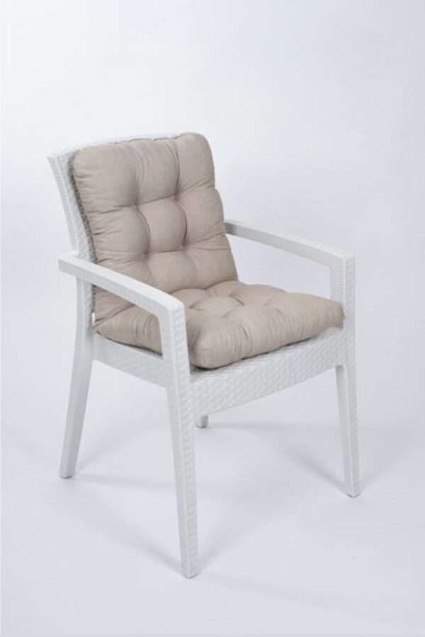 Μαξιλάρι Καρέκλας με Πλάτη – Μπεζ – 100% Άνεση και Στήριξη