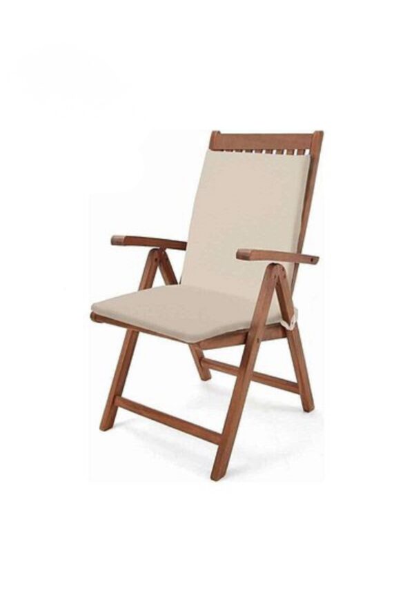 Μαξιλάρι Καρέκλας με Πλάτη – Χρώμα Μπεζ – 48x120x5 cm