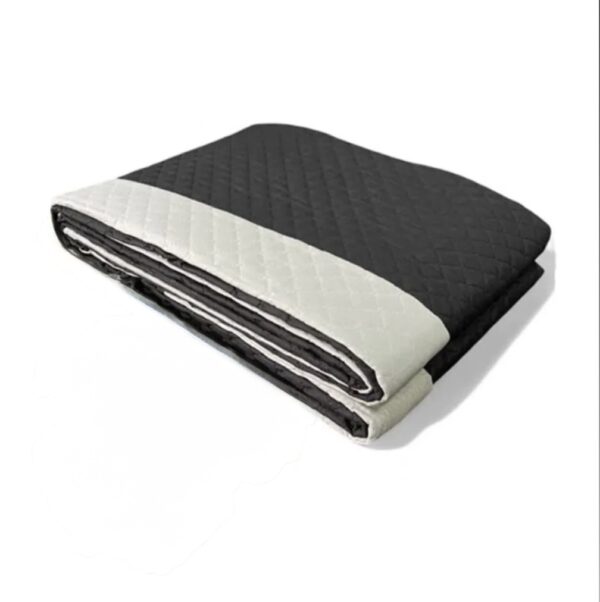 Καλοκαιρινό Κουβερλί Μονό 160x240 Διπλής Όψης Εκρού-Μαύρο