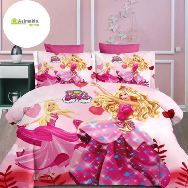Παιδικό Ριχτάρι Barbie 160×240 με Μαξιλαροθήκη 50×70