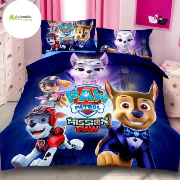 Παιδικό Κουβερλί Paw Patrol 160×240 με Μαξιλαροθήκη 50×70