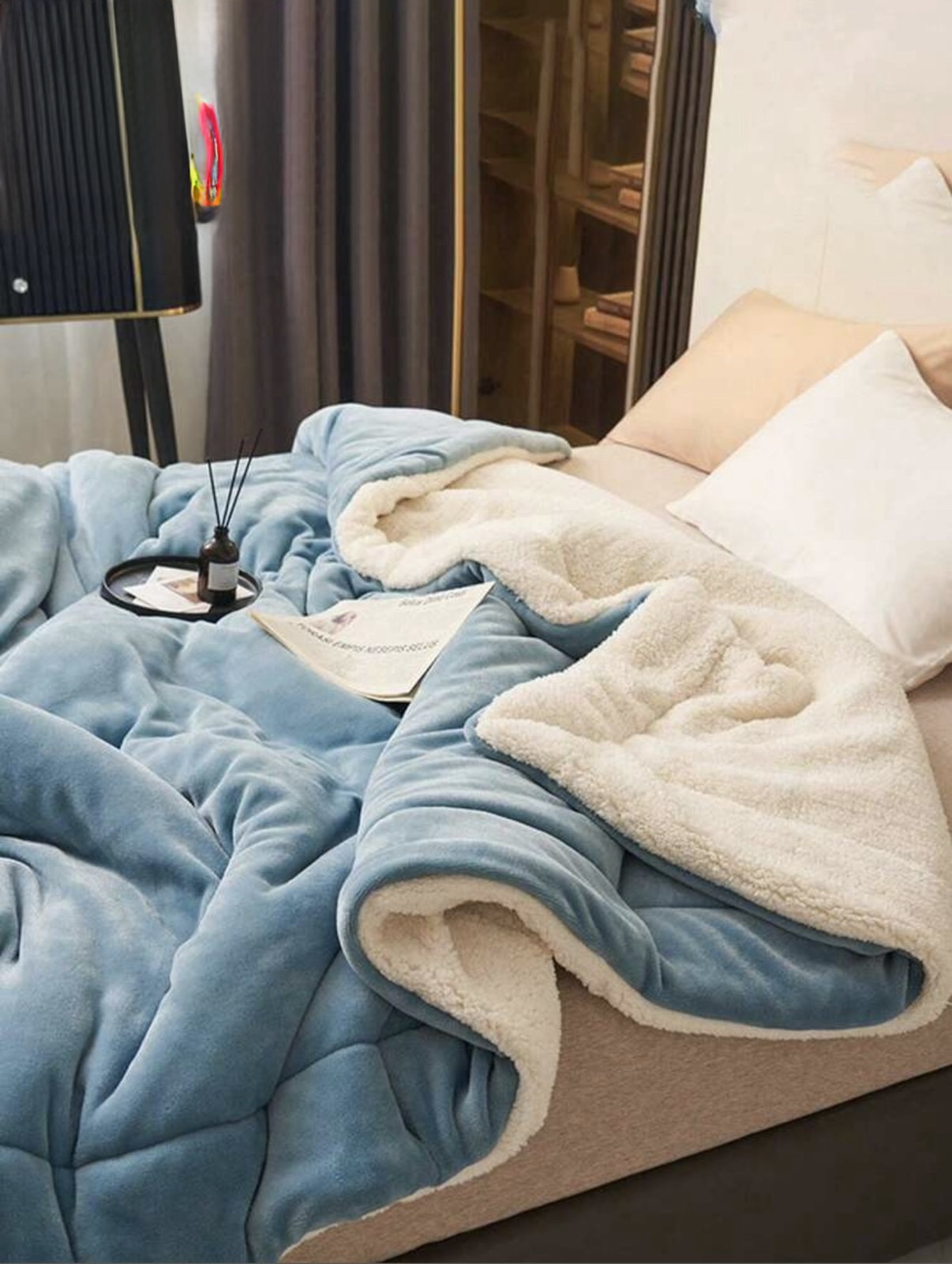 Κουβέρ-Πάπλωμα με Γούνα – 160x240cm