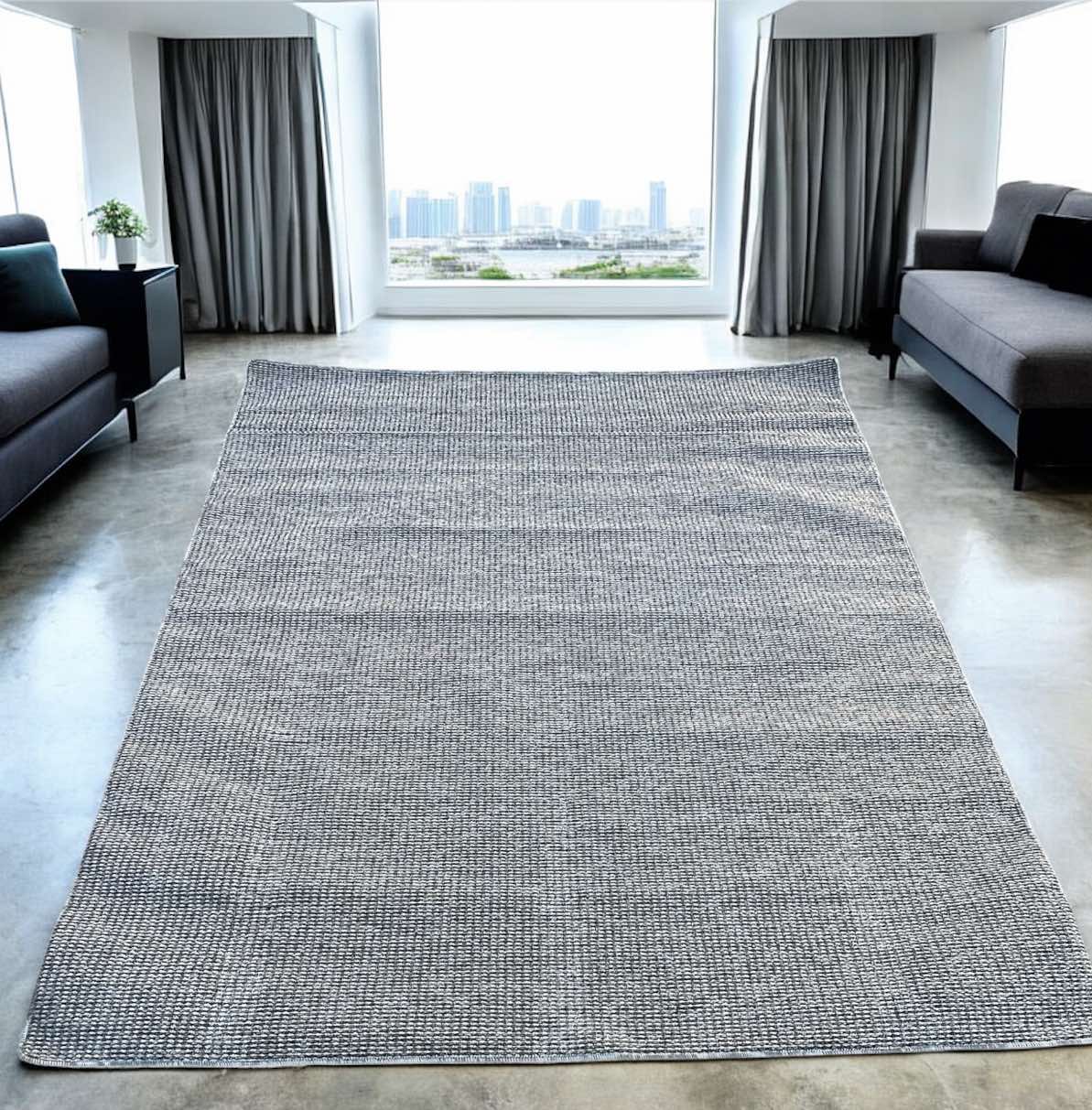 Μοκέτα Γκρι Ανοιχτή – Σκούρα Ανάγλυφη Οικολογική Αντιολισθητική 200x250