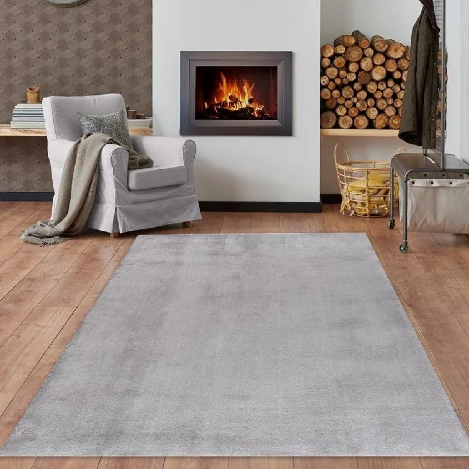 Χαλί Πετσετέ Αντιολισθητικό – Γκρι 130x190 εκ.