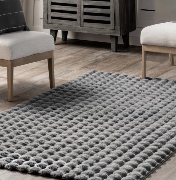 Χαλί Rabbit Πετσετέ Υφής – Γκρι Σκούρο 160x220 εκ.