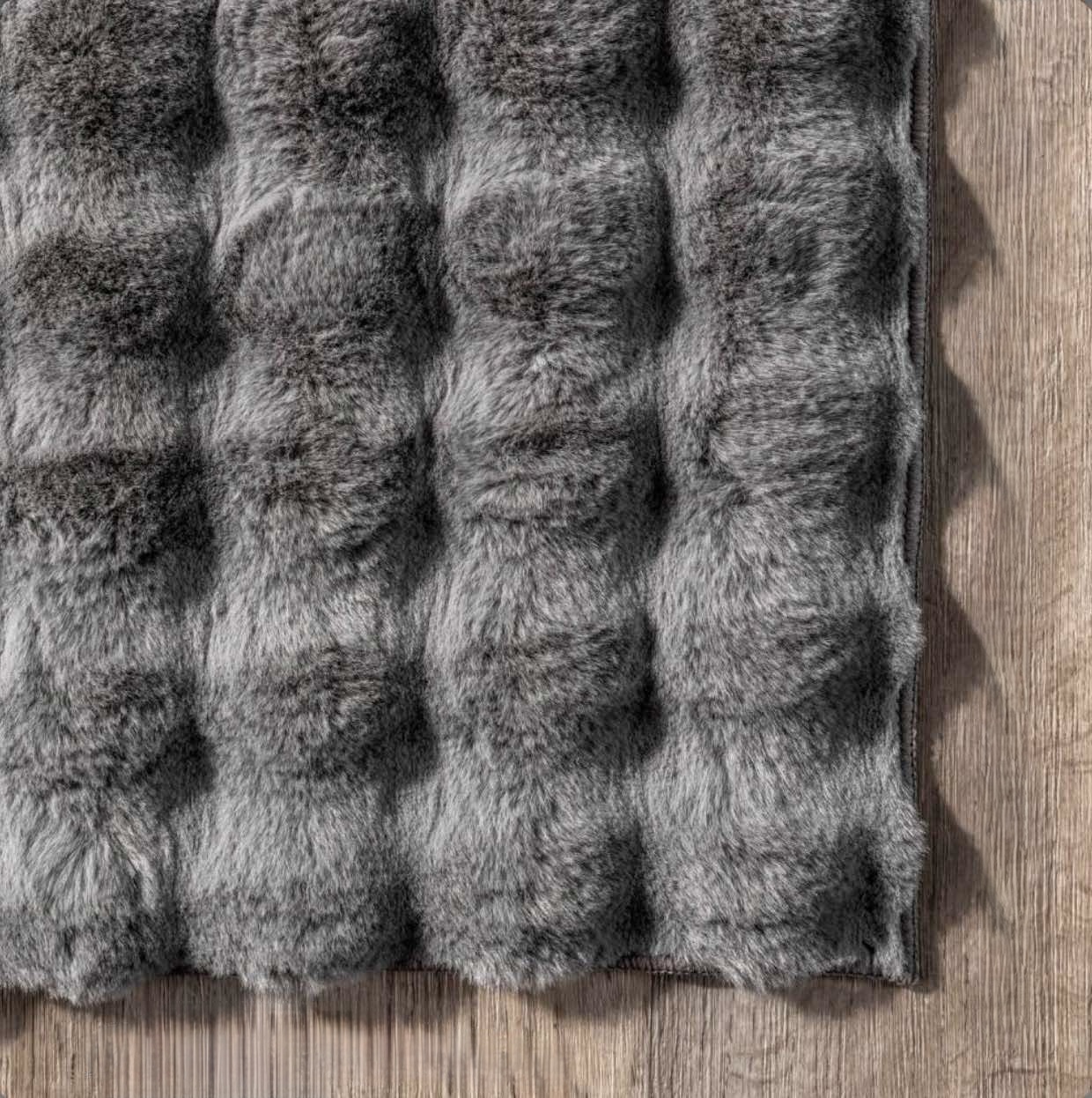 Χαλί Rabbit Πετσετέ Υφής – Γκρι Σκούρο 200x280 εκ. - Image 2