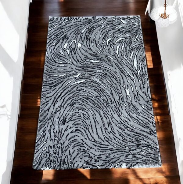 Διάδρομος Μοντέρνος Ανάγλυφος Τρέχων – Αποχρώσεις Γκρι & Μαύρο