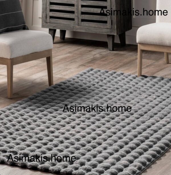 Χαλί Rabbit Πετσετέ Υφής – Γκρι Σκούρο 200x280 εκ.