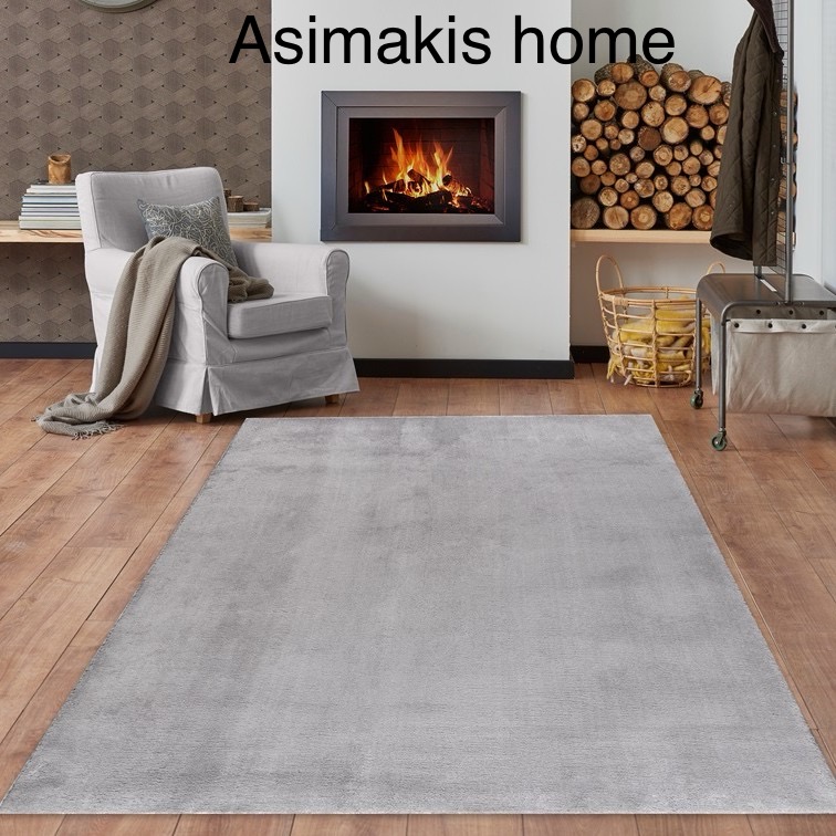 Χαλί Πετσετέ Αντιολισθητικό – Γκρι 130x190 εκ.