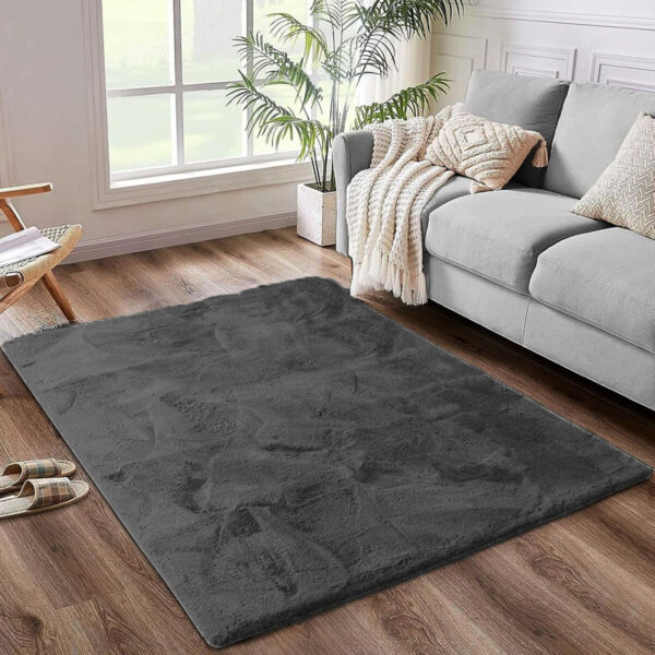 Χαλί Πετσετέ Αντιολισθητικό – Γκρι Σκούρο 130x190 εκ.