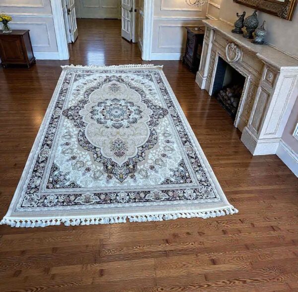 Κλασικό Ανάγλυφο Χαλί 200×290 εκ. με Κρόσσια