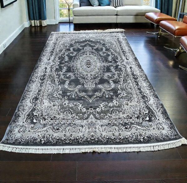 Κλασικό Ανάγλυφο Χαλί 200×290 εκ. σε Γκρι & Ανθρακί Αποχρώσεις