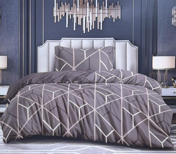 Σετ Παπλωματοθήκης Ανοιχτό Καφέ με Κίτρινο – Ασημάκης home (Μονό)