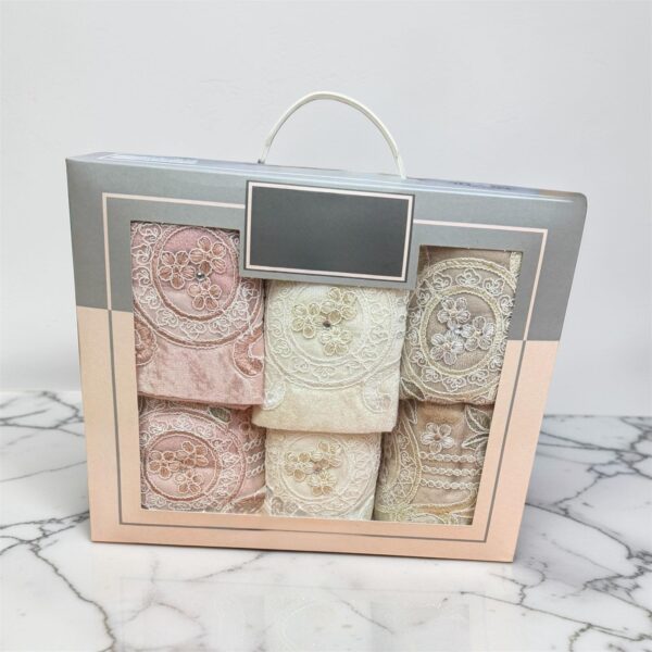 Σετ Πετσέτες σε Κουτί – 6 Τεμάχια (3 Σετ Προσώπου & Χεριών) | Ασημάκης home