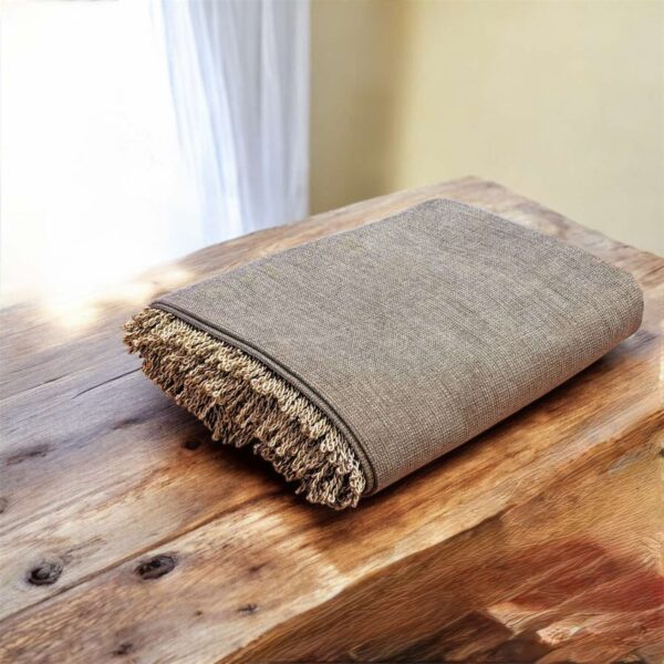 Ριχτάρι Καφέ με Κρόσσια 149 x 280 εκ. – Ασημάκης Home