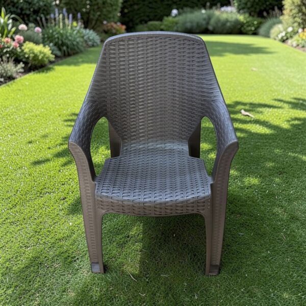 Καρέκλα Κήπου Σκούρο Καφέ με Μπράτσα – Διαχρονικό Στυλ & Απόλυτη Αντοχή | Ασημάκης Home