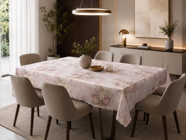 Τραπεζομάντηλο Romantic Garden Ροζ 140x180 εκ.