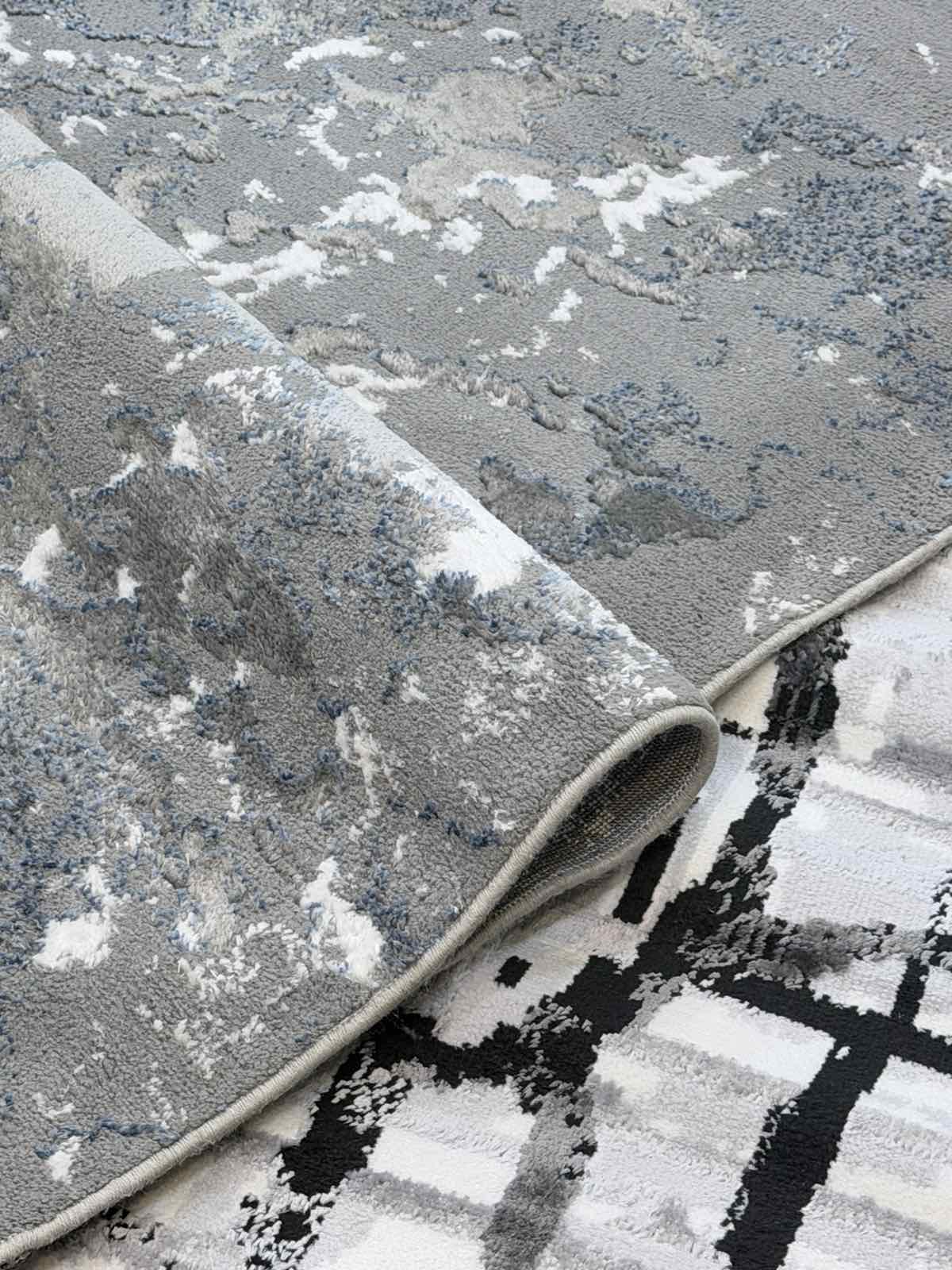 Χαλί 240×290 εκ. – Ανάγλυφη Υφή με Μαρμάρινο Σχέδιο - Image 2