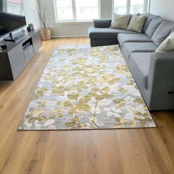Χαλί Μοντέρνο Ανάγλυφο με Floral Σχέδιο 240×300 cm