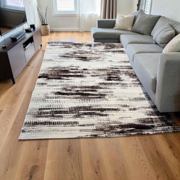 Χαλί Ανάγλυφο Μπεζ – Καφέ – Μόκα – Εκρού 240×290 cm | Μαλακός Πέλος